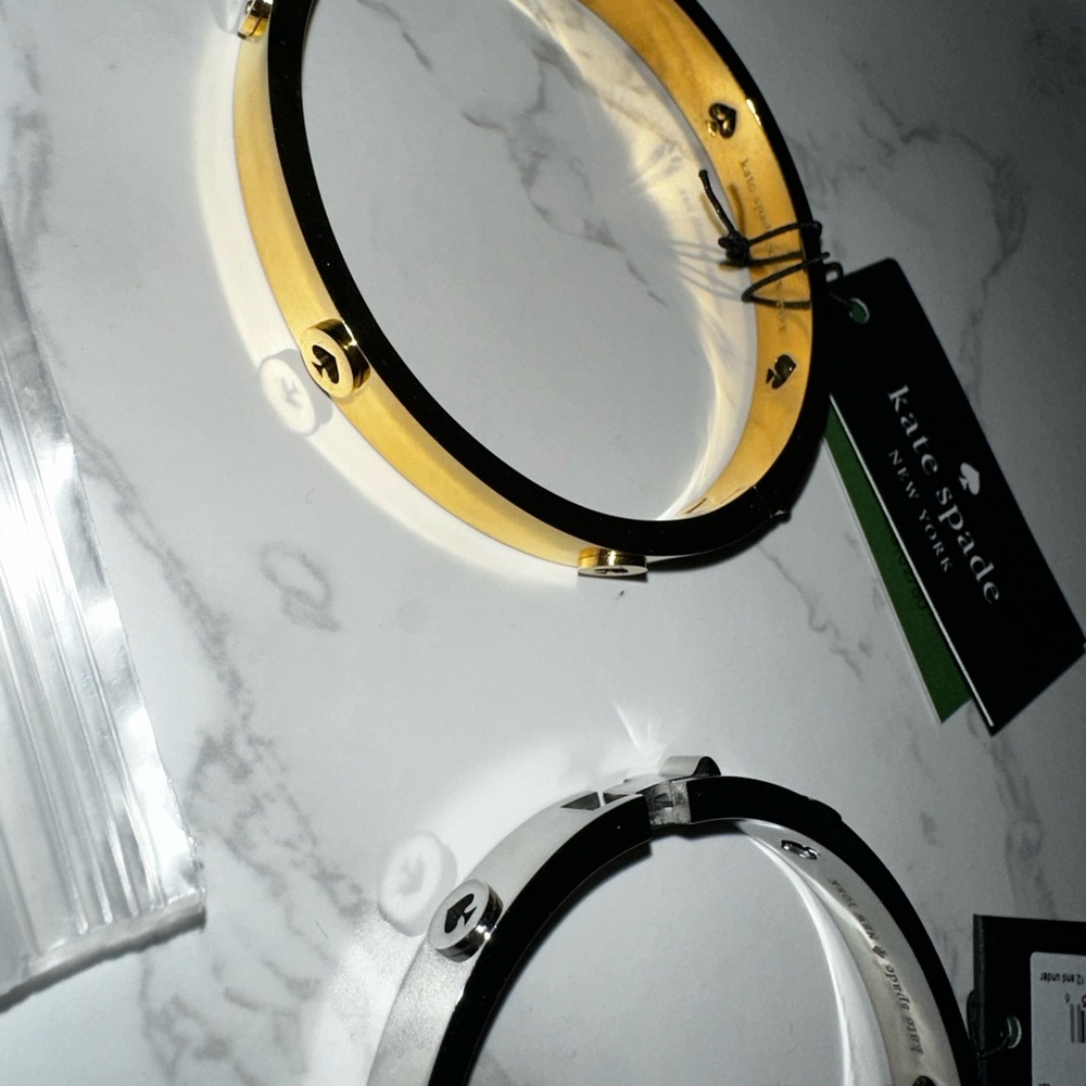 Spot The Spade Studded Hinged Bangle